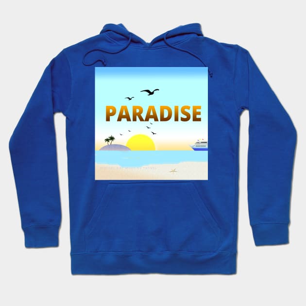 The Paradise - Summer Vibe Hoodie by tatzkirosales-shirt-store